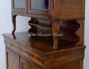 Louis Philippe style reproduction of a sideboard with solid cherry top